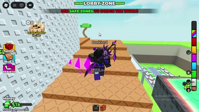 Climb Scary Worm Tower 2 staircase and tower route