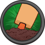 Green Thumb badge - first planting achievement in Garden Horizons