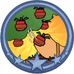 Reaper II badge - advanced harvest achievement in Garden Horizons