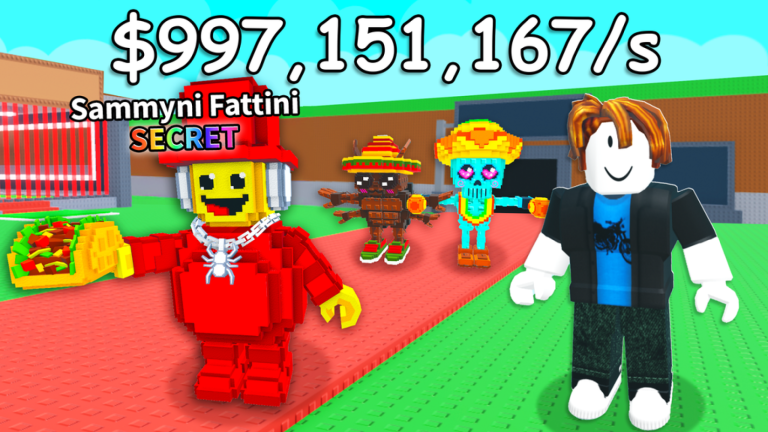 Steal a Brainrot in-game scene showing character spawns and player movement